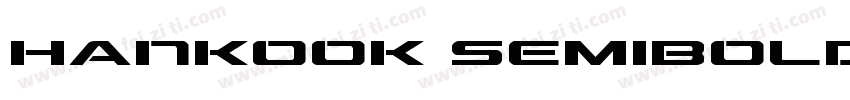 Hankook Semibold字体转换